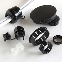 2503 STRAIN RELIEF MOUNTING HOLE PLUG BLK, .125 PANEL THK, .750 MOUNTING HOLE, .921 HEAD DIA.