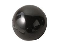 0130-A DELUXE BALL KNOB THERMOSET BLACK W/FEMALE BRASS INSERT, 1/4-20 THREAD .375 DEPTH