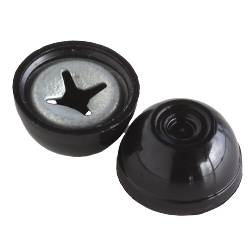 137013000 BLACK PLASTIC CAP FOR .156 STUD. OD .628-.688., HEIGHT .324-.364 (C60002-156-805)