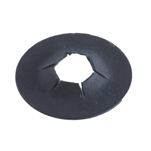 138602001 4MM STUD DIA. ROUND FLAT PUSHNUT BLACK PHOS & OIL, 11.1 OD 14.7 HEIGHT, .36 MAT. THK. (PS040011-4)