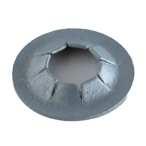 138608003 6MM STUD DIA. ROUND FLAT PUSHNUT MECH. ZINC, 13.5 OD, 1.75 HEIGHT, .41 MAT. THK.