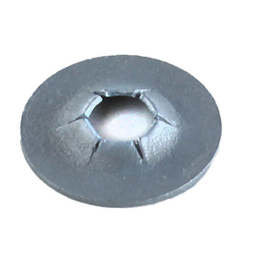 138620001 1/8 STUD DIA. ROUND FLAT PUSHNUT MECH. ZINC, 3/8 OD .045 HEIGHT, .010 MAT. THK. (PS125306-214)