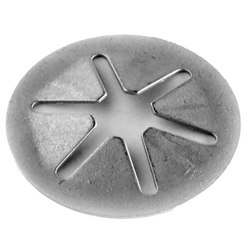 138662002 1/4 STUD DIA. ROUND FLAT PUSHNUT MECH. ZINC, 15/16 OD .083 HEIGHT, .015 MAT. THK. (PV250015-598)