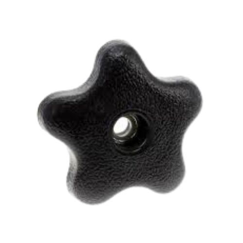 2980AL FIVE ARM (STAR) KNOB THRU-H W/INSERT ZINC PLTD, 5/16-18 THREAD .359 DEPTH