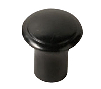 3001SP PUSH/PULL KNOB BLK W/FEMALE BRASS INSERT, 10-32 THREAD .310 DEPTH