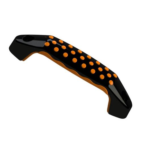 4571BO BLACK/ORANGE TWO-SHOT PULL HANDLES 6.71 LN. 2 HT. THERMOPLASTIC ELASTOMER CENTER TO CENTER 5.51 0.25