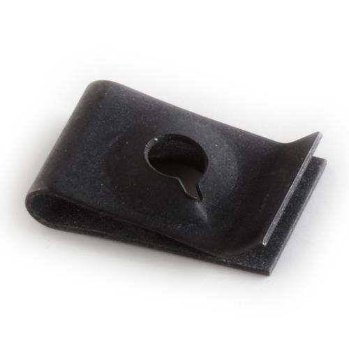 ADVA596-1024-4 10-24 U NUT W/KEYHOLE IMPRESSION, BLACK PHOS & OIL, PANEL RANGE .051/.081, CTR HOLE TO EDGE .31