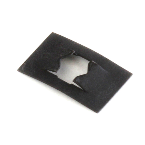 ADVD12005-012-4 .187 DIA. STUD RECEIVER FLAT TYPE BLACK PHOS & OIL, WIDTH .375, .012 MAT THK.