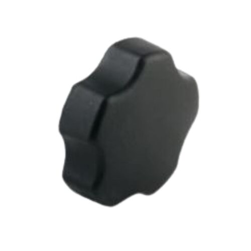 DH4212-T FIVE ARM (STAR) KNOB W/FEMALE INSERT NICKEL PLTD, M6 THREAD