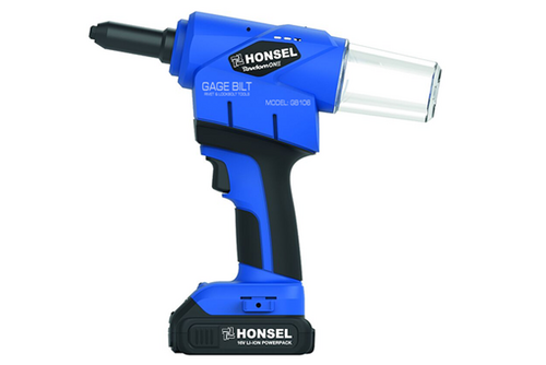 GB106/2 CORDLESS RIVET GUN - INSTALLS ANY: 3/32”-3/16” STRUCTURAL AND NON-STRUCTURAL BLIND RIVETS