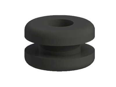 5104 RUBBER GROMMET BLACK FOR CUT-OUT HOLE 0.187 WITH PANEL THICKNESS 0.063