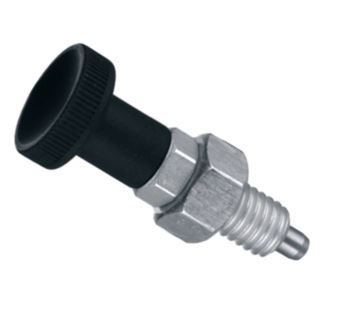 DH4039 INDEX PLUNGER W/PROJ. STUD & SST PIN W/MILD STEEL INSERT, M10 THREAD .669 DEPTH