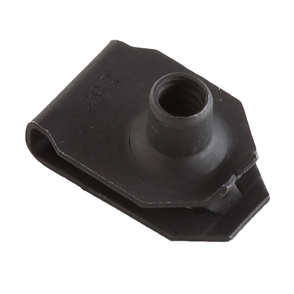 8-32 MULTI-THREAD U NUT (SHRT) BLK PHOS & OIL, PNL RNGE .025-.15, CTR HLE TO EDGE .38 (LUGS832010-4)