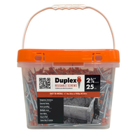 *ONLINE PRE-ORDER ONLY* NEW DESIGN #10 X 2-3/4" - 25 POUND BUCKET DUPLEX SCREWS W/ LID