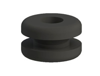 RUBBER GROMMET BLACK FOR CUT-OUT HOLE 0.437 WITH PANEL THICKNESS 0.093